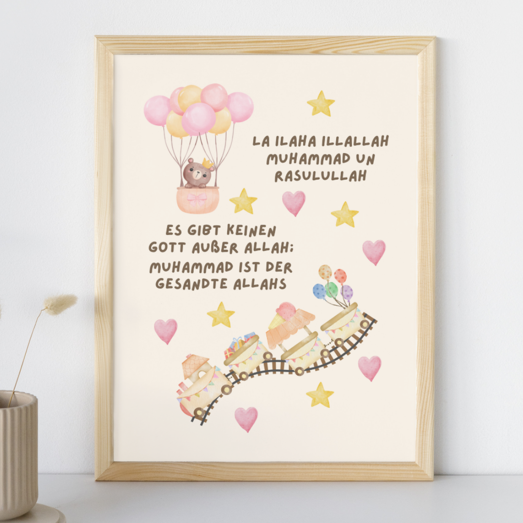 Poster: Schahada, Liebe, Wissen
