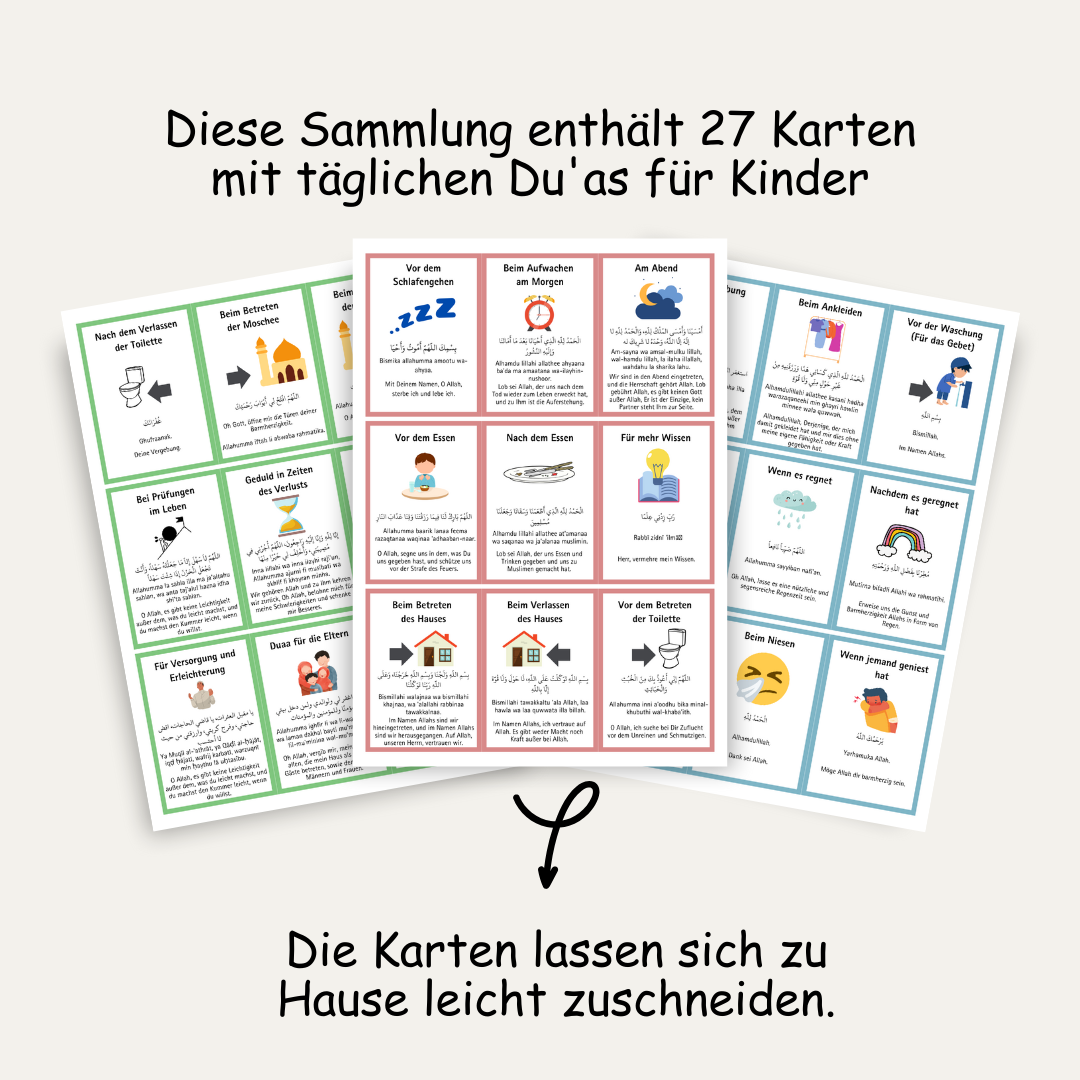 Kinder Du’a Karten