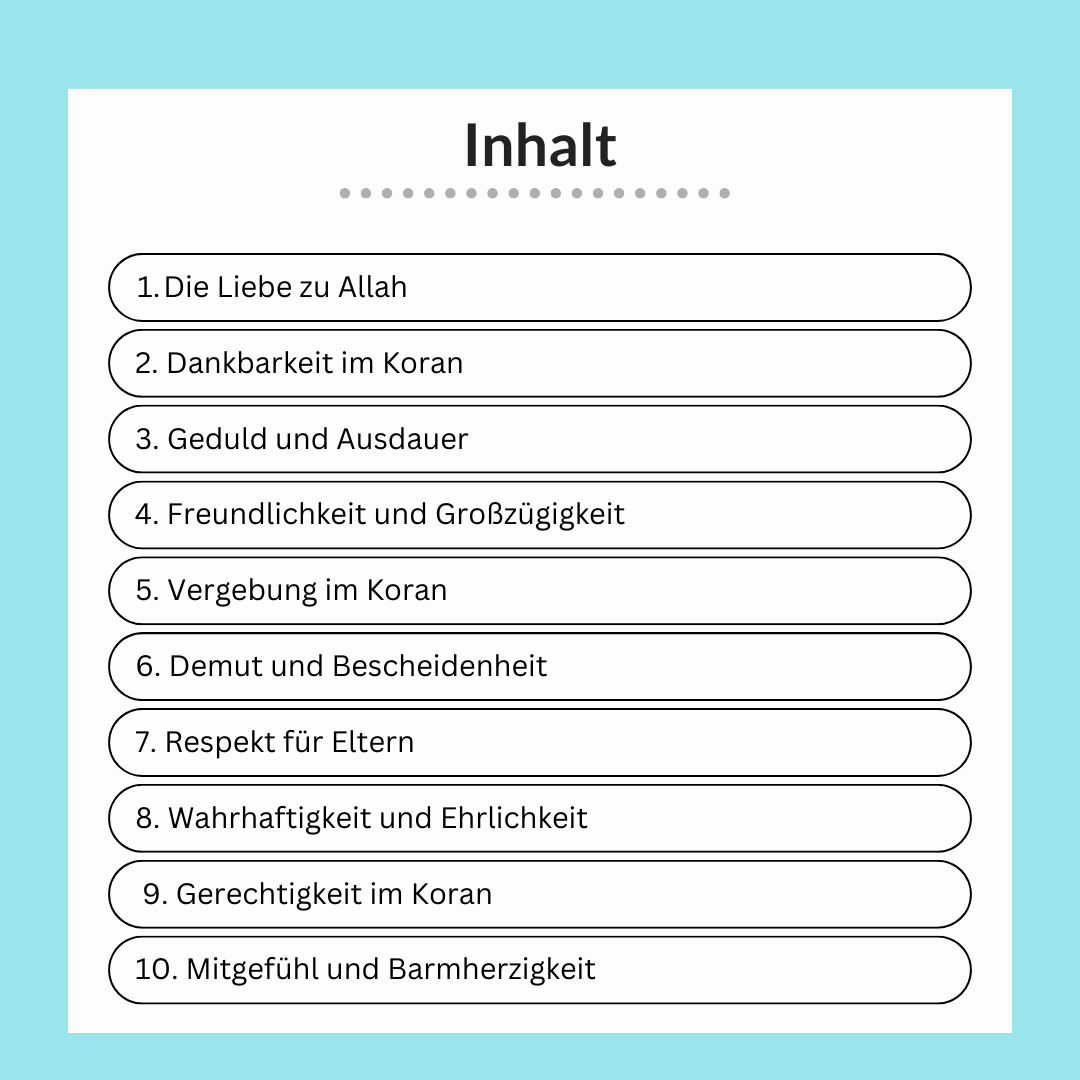 30 Tage Iman Lernen & Gute Taten