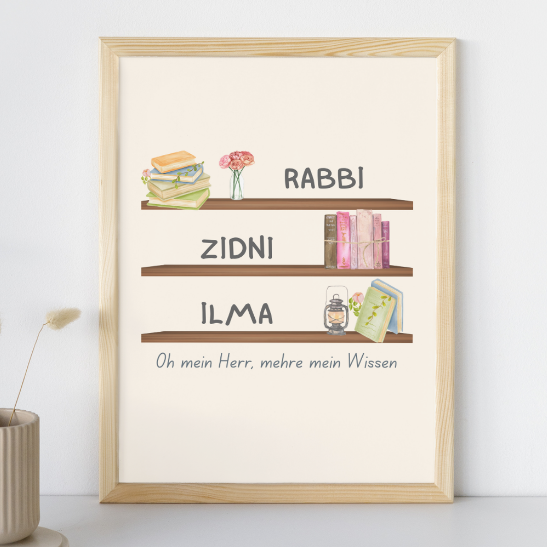 Poster: Schahada, Liebe, Wissen