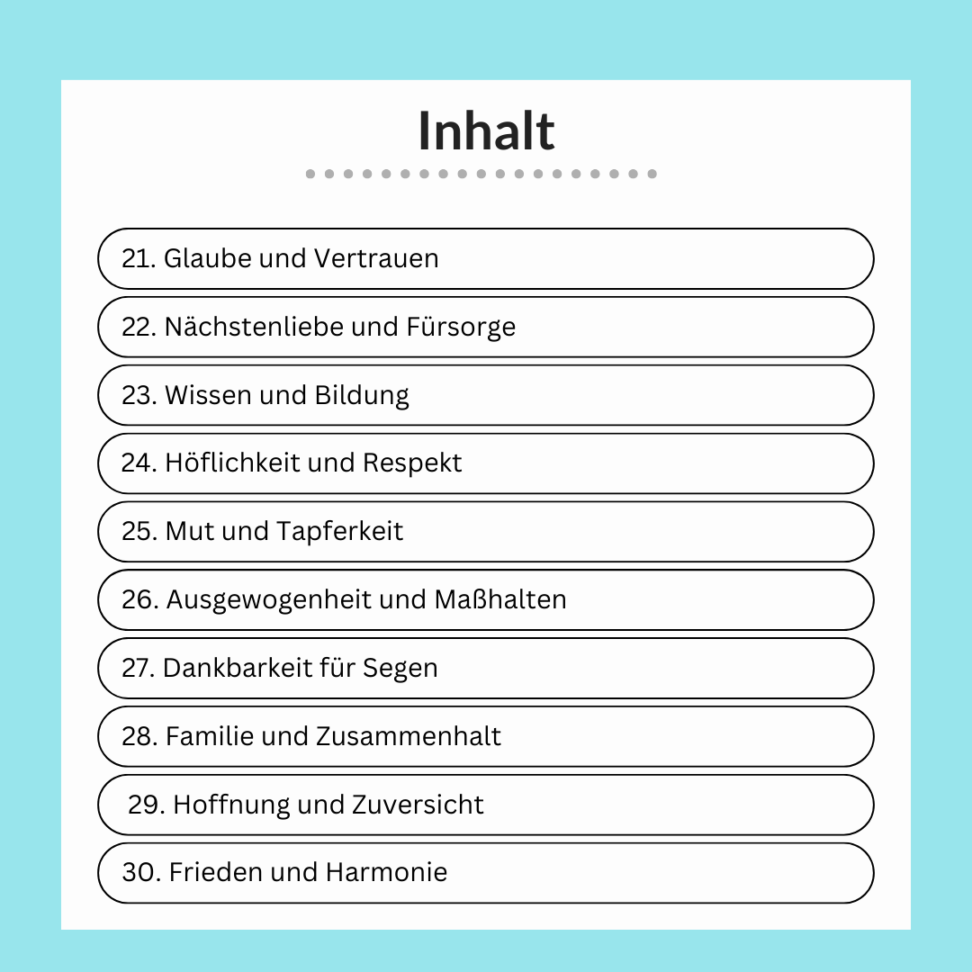 30 Tage Iman Lernen & Gute Taten