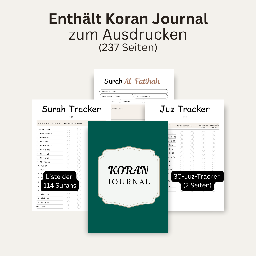 Koran zum Nachzeichnen (Zum ausdrucken)