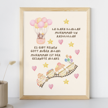 Poster: Schahada, Liebe, Wissen