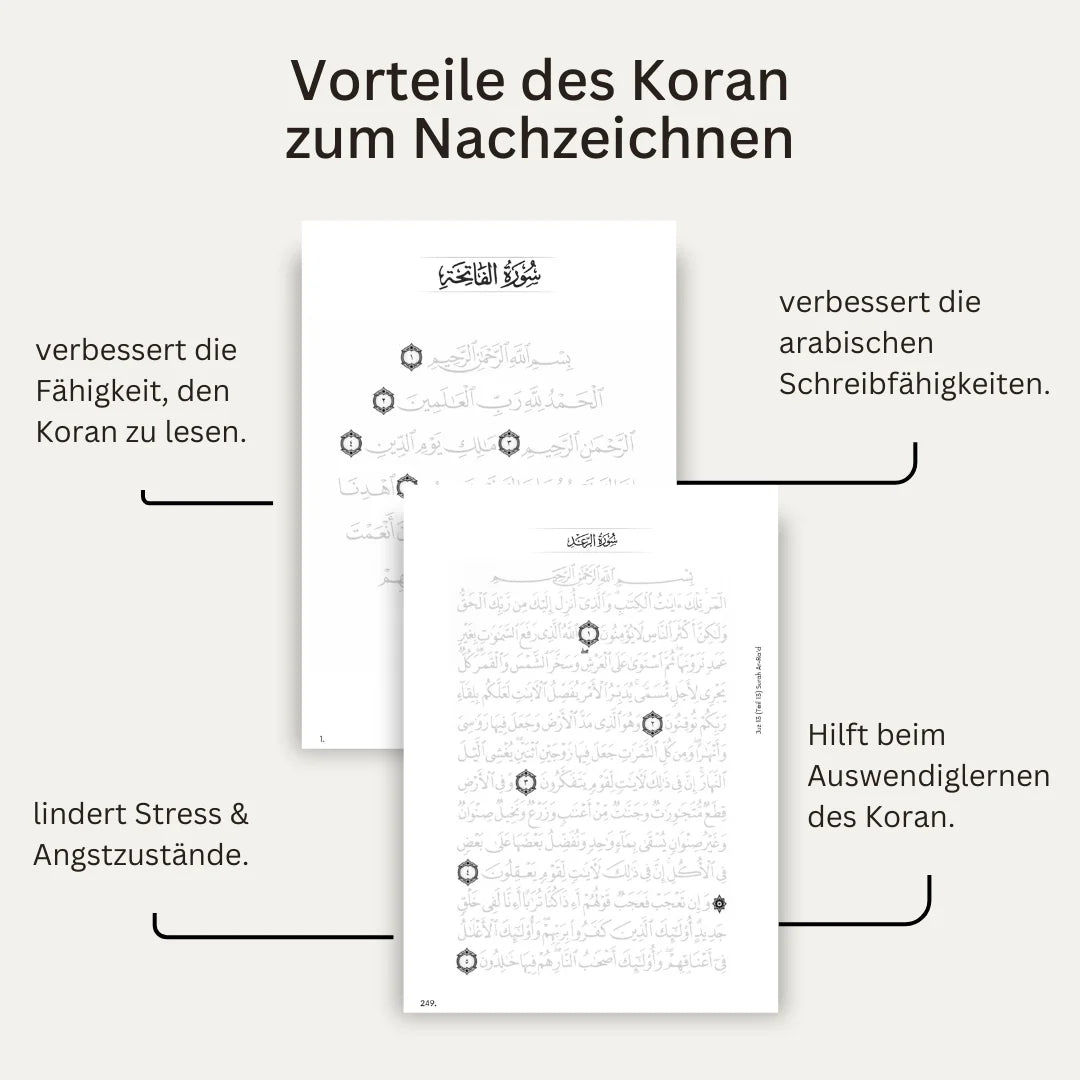 Koran zum Nachzeichnen (Zum ausdrucken)